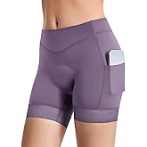 ARSUXEO 4D Padded Bike Shorts Women Cycling Underwear Biking Bicycle Cycling Shorts with Phone Pockets