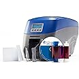ID Maker Apex 2 Sided Card Printer Machine & Supply Kit for Badge Printing - Print Professional Quality Identification Badges - IDMaker Software, 300-Print Color Ribbon, 100 PVC Cards