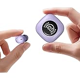 DAGKHE Sleep Headphones, Invisible Sleep Earbuds for Side Sleepers, Mini Noise Blocking Sleep Earphones, Bluetooth 5.3 Tiny Hidden Earbuds for Work,Sleeping (Purple)