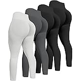 ATHVOTAR Workout Gym Leggings Women, High Waisted Seamless Butt Lifting Scrunch Butt Sports Leggings