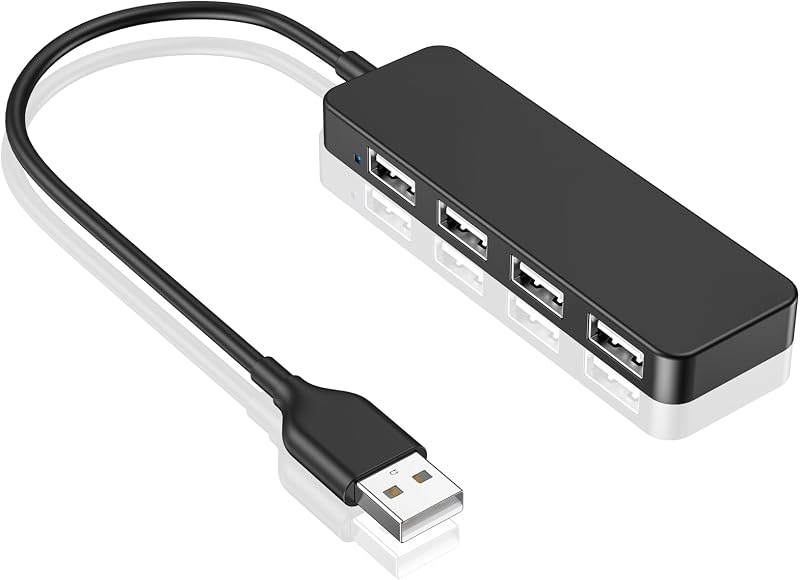 LBSC 4-Port USB 2.0 Hub Ultra Slim Portable for Mac iMac MacBook Surface