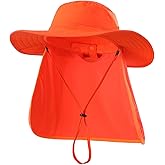 Home Prefer UPF 50+ Sun Hat with Neck Flap Toddler Boys Girls Wide Brim Bucket Hat Quick Dry Kids Safari Beach Adventure Hat