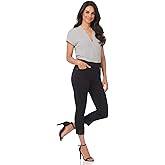 Rekucci Secret Figure Denim Women's Pull-On Slim Fit Cropped 4 Season Jean