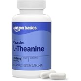 Amazon Basics Theanine 200mg, 60 Capsules (Previously Amazon Elements)