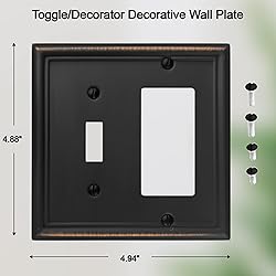 OKAWYC Toggle/Decorator Light Switch Cover Luca