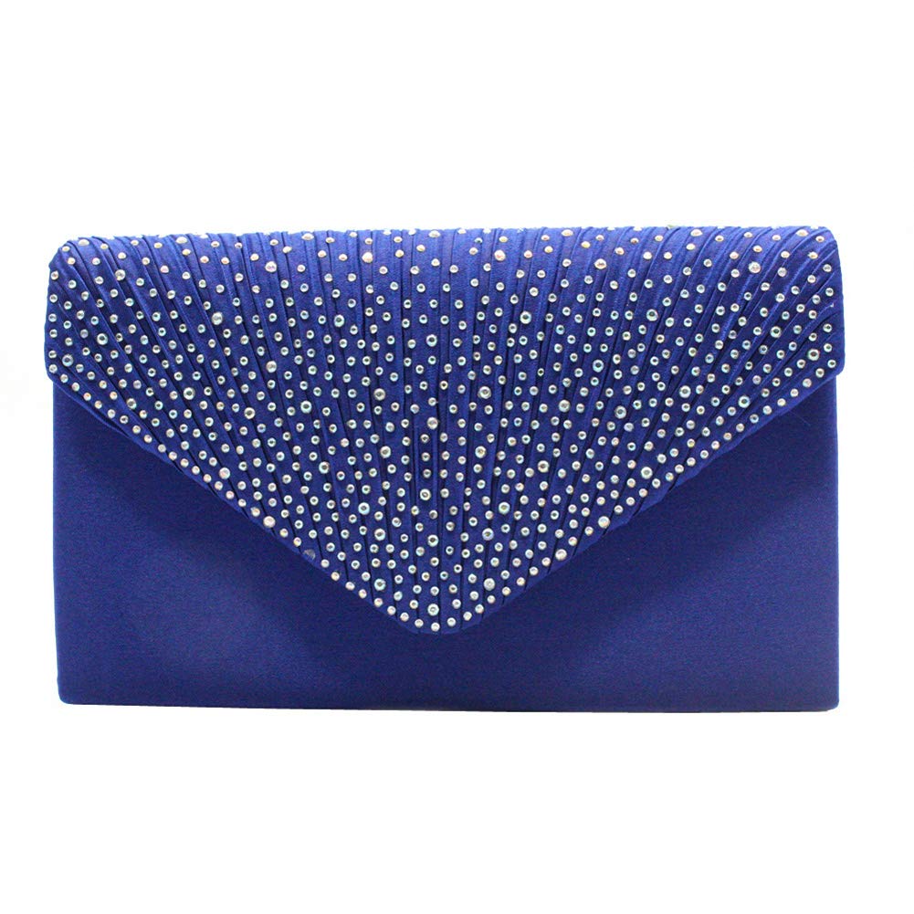 Dreneco Ladies Diamond Envelope Clutch Bag Evening Party/Bridal Wedding/Hand Bag