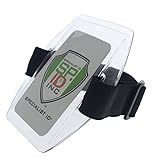 Armband Badge Holder with Black Adjustable Elastic