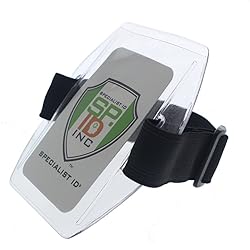 Armband Badge Holder with Black Adjustable Elastic