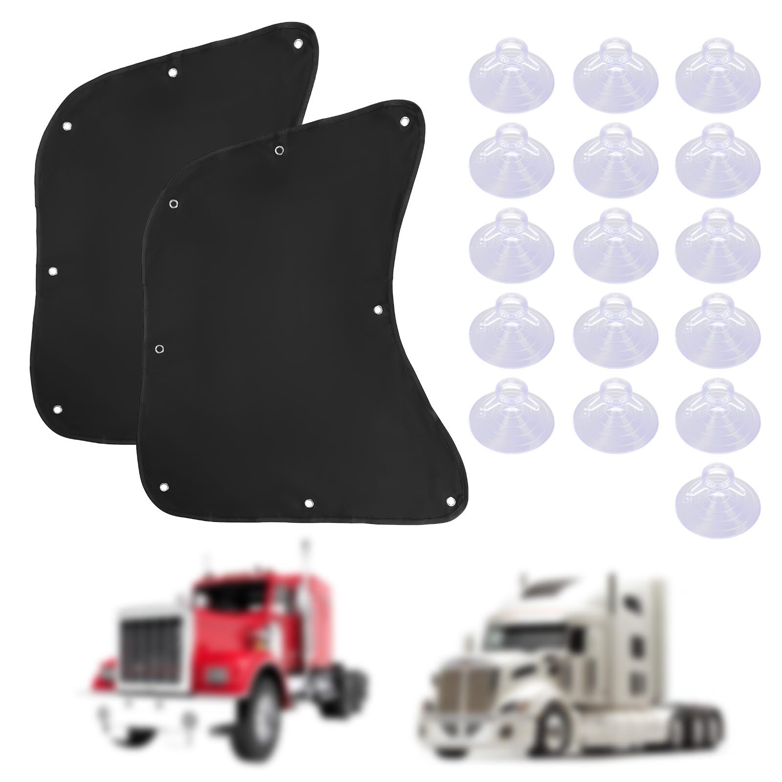 Photo 1 of 2pcs Semi Trucks Window Shades, Side Window Sun Shade Sun Protection Semi Truck Accessories Suitable for Peterbilt 567/579 Kenworth T680 International LT Series