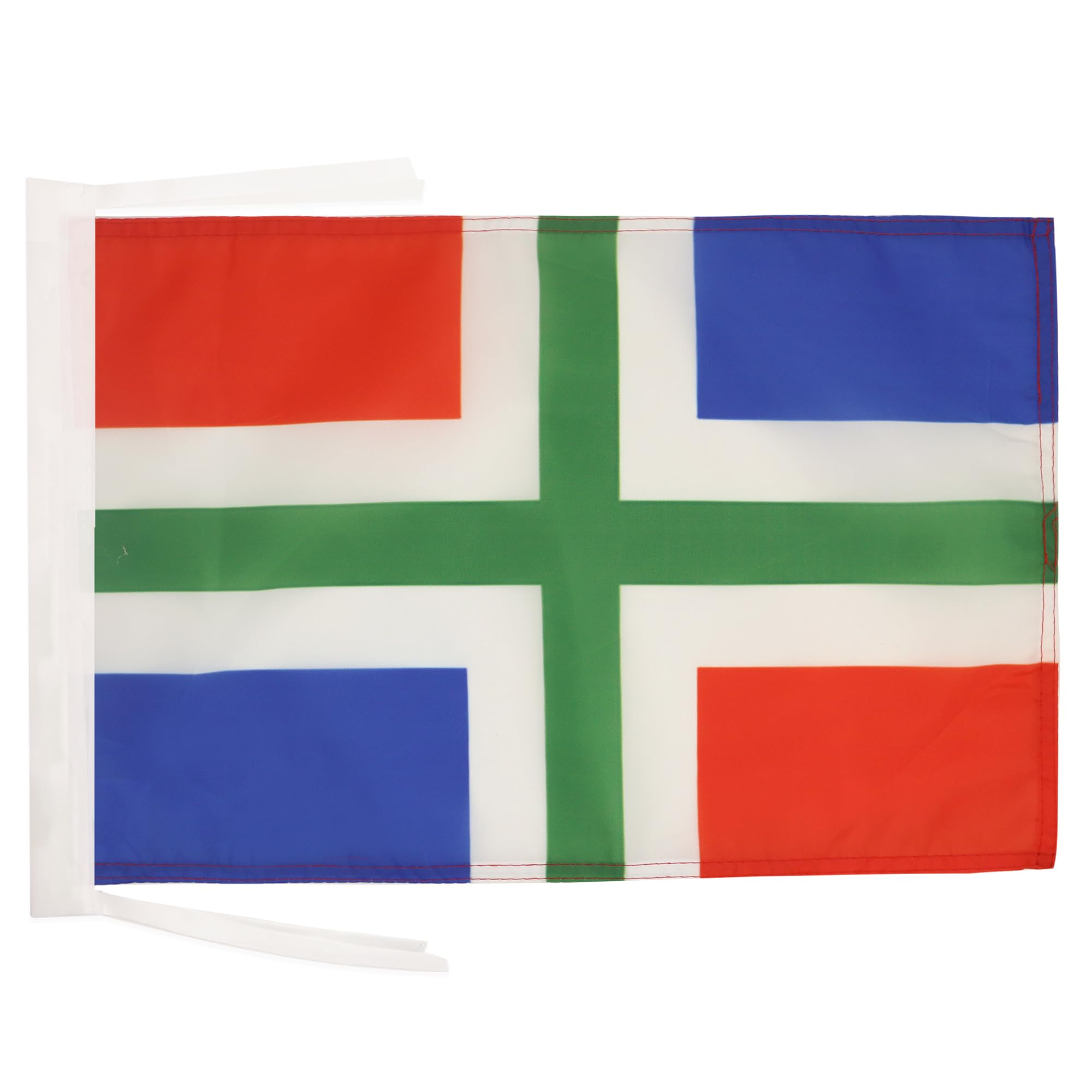 AZ FLAG - Province of Groningen Flag - 18'' x 12'' - 100% Polyester Groningen Small Banner with Two Cords - Fade Resistant - Vivid Colors - 18x12 in - 45x30 Cm