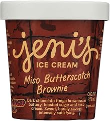 Jenis Splendid Ice Creams Miso Butterscotch Brownie Ice Cream, 1 PT
