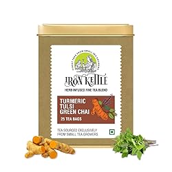 Iron Kettle Turmeric Tulsi Green Tea | High Grown