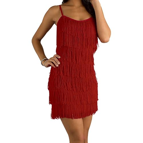 red fringe dress havana