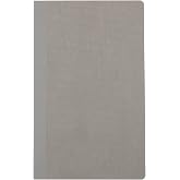 Muji 2185190 Premium Paper Slim Notebook, Horizontal Ruled Vertical Dots, A5 Slim, Light Gray, 40 Sheets