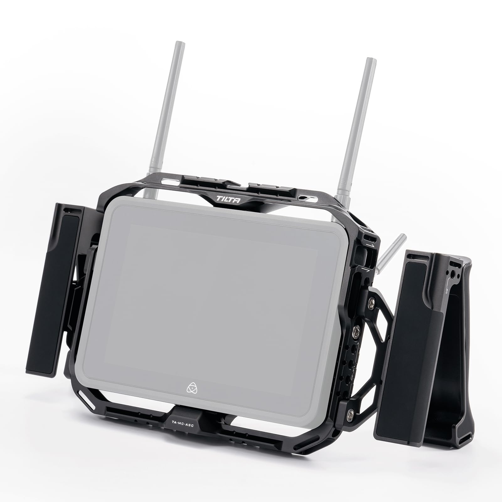 TILTA Monitor Cage with Monitor Support Handles Compatible with Atomos Shogun Connect Handheld Kit TA-ASC-A-B