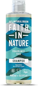FAITH IN NATURE Fragrance Free Shampoo Sensitive 400ml Vegan Cruelty Free