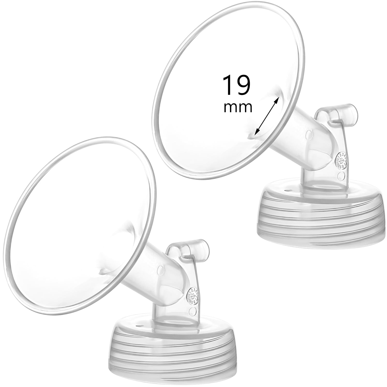Photo 1 of Momstouch 19mm Flange Compatible with Spectra S1 S2 9 Plus Synergy Gold Breastpump Replacement to Spectra Pump Parts and Spectra Flange; Not Original; Replaces Spectra Shield