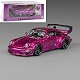 Diecast Model Car Collectibles Toys Compatible with CM Model 1:64 Porsche RWB 964 Widebody Metallic Purple Indonesia Exclusive CM64-964-INA