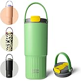 BOTTLE BOTTLE Insulated Water Bottle with Straw and Handle Stainless Steel Water Bottles for Car Sports Home Office and School 26oz Leak Proof