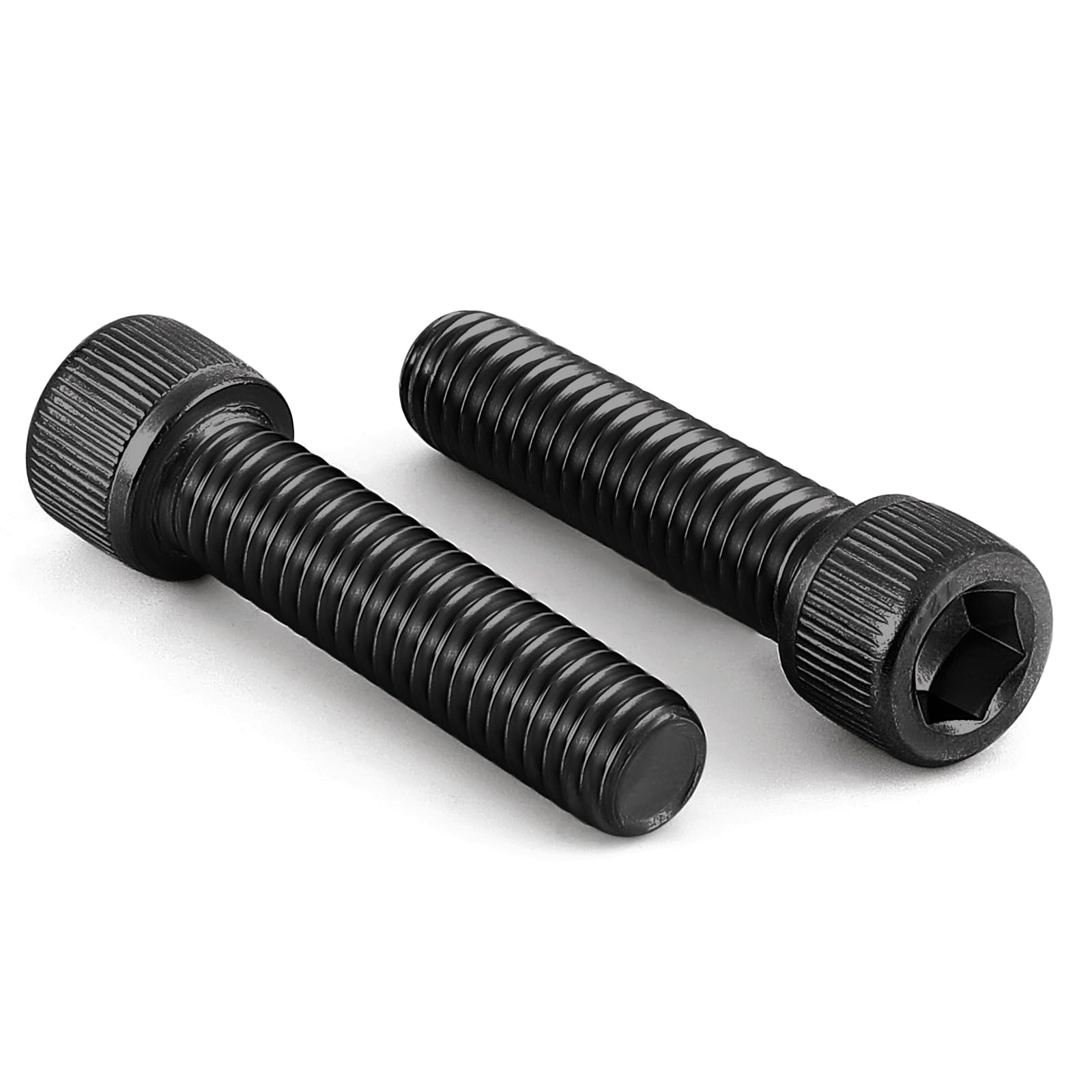 M8-1.25 x 110mm Socket Head Cap Screws, Allen Socket Drive, 12.9 Alloy Steel, Full Thread, Black Oxide, Machine Thread, 5 PCS