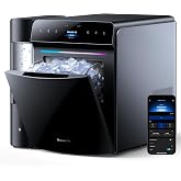 GoveeLife Smart Countertop Ice Maker 2 Pro, 3 Mins 9 Ice Cubes with 3 Sizes | 47lbs Daily, 40dB Quiet, Smart Pre-Cooling, App &amp; Voice Control, Self-Clean, Dual Water Tanks for Home, Coffee, Party, Office