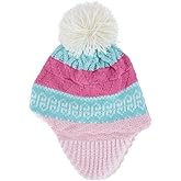 Grand Sierra Toddler (2-4) Lined Striped Winter Hat with Ear Flaps