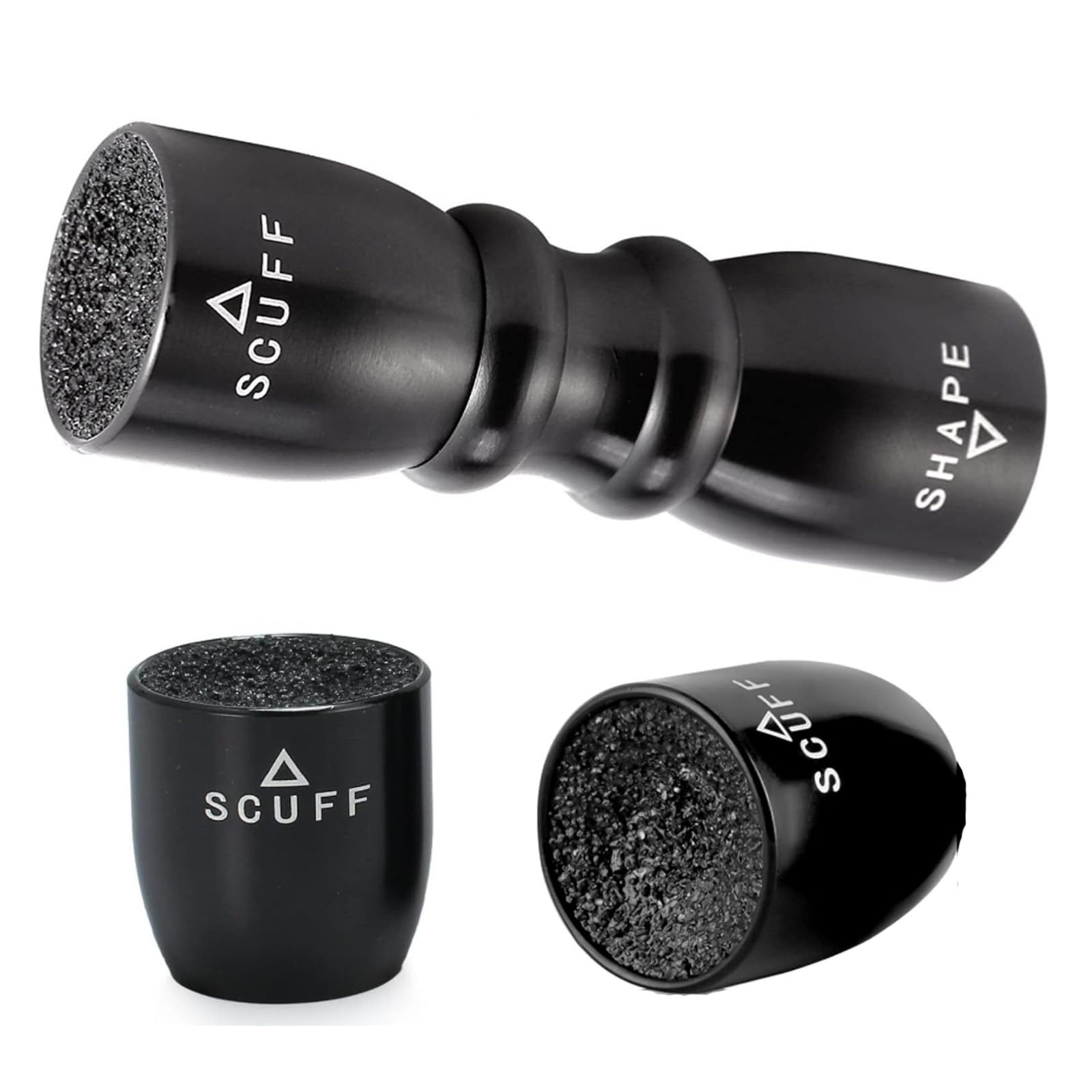 IUSOT Pool Cue Tip Shaper, 3 in 1 Billiard Cue Stick Tip Tool, Shaper, Scuffer, Aerator, Snooker Cue Tip Repair Kit, Snooker Accessories for Effective and Rapid Repair, Snooker Gifts for Men (Black)