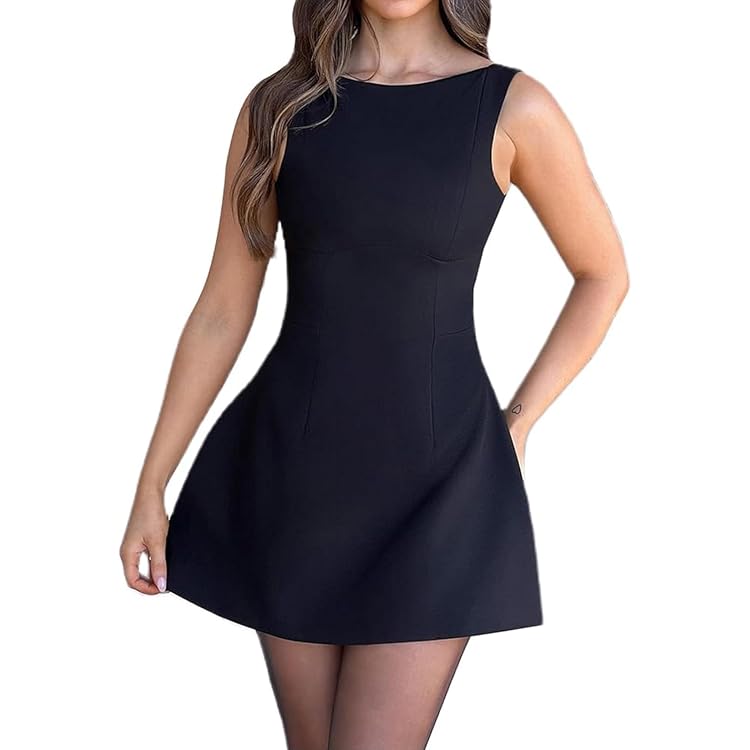 tiered mini dress black Black Button Down Tiered Mini Dress L