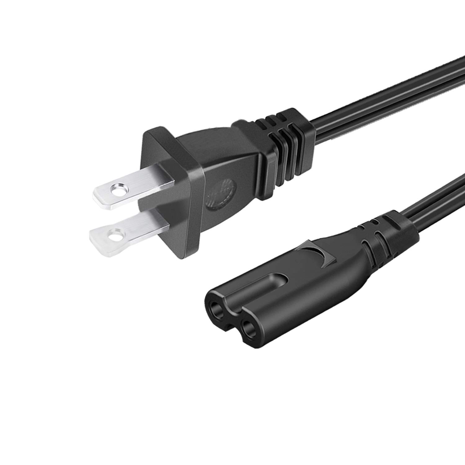 8.2ft 2 Prong AC Power Cord Replacement for Sony PlayStation PS5 PS4 PS3 PS2 4 3 2 Slim Power Supply Adapter Cord Cable