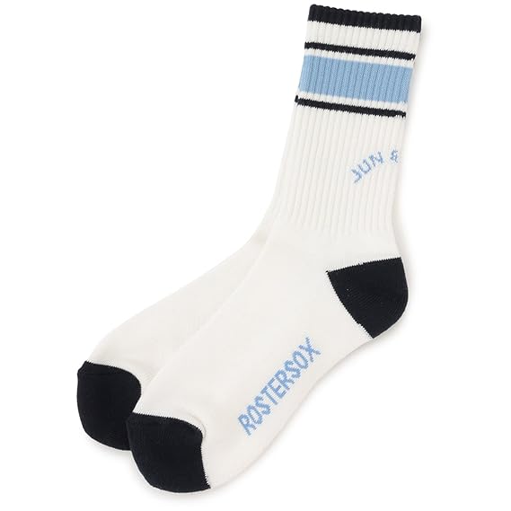 Amazon ジュン アンド ロペ Jun Rope 靴下 Roster ライン入り