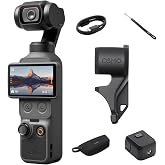 DJI Osmo Pocket 4 Standard Combo, Pocket Gimbal Vlog Camera | 14‑Stop Dynamic Range, 1&Prime; CMOS &amp; 4K/240fps, 3‑Axis Stabilization, 2&times; Lossless Zoom, 107GB Built‑in Storage