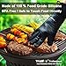 Walfos Insulated Waterproof/Oil & Heat Resistant Silicone BBQ, Smoker, Grill and Cooking Gloves Plus Pork Shredder Claws Plus Silicone Basting Brush - Superior Value Premium Set