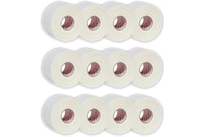 MTAPE Athletic Tape - White - 1 1/2" x 15 yards - Mueller M tape -12 Count (Pack of 1)