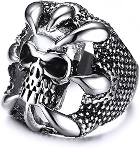 Amazon Rockyu ジュエリー アクセサリー ステンレス リング 指輪 メンズ ブランド シルバー グラマラス 指輪 14号 リング 通販