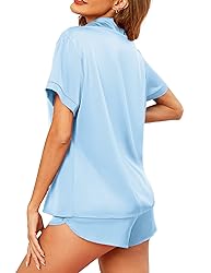 Ekouaer Silk Pajama Set for Women Bridesmaid Pajama