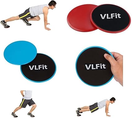 VLFit 2 x Discos Deslizantes Doble Cara Disco Abdominales para Abs ...