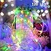 VMANOO Rope Lights 120 LED Battery Operated String Fairy Christmas Lighting Decor Timer for Outdoor, Indoor, Garden, Patio, Lawn, Holiday, Bedroom Wedding Xmas Decorations (Multi Color)