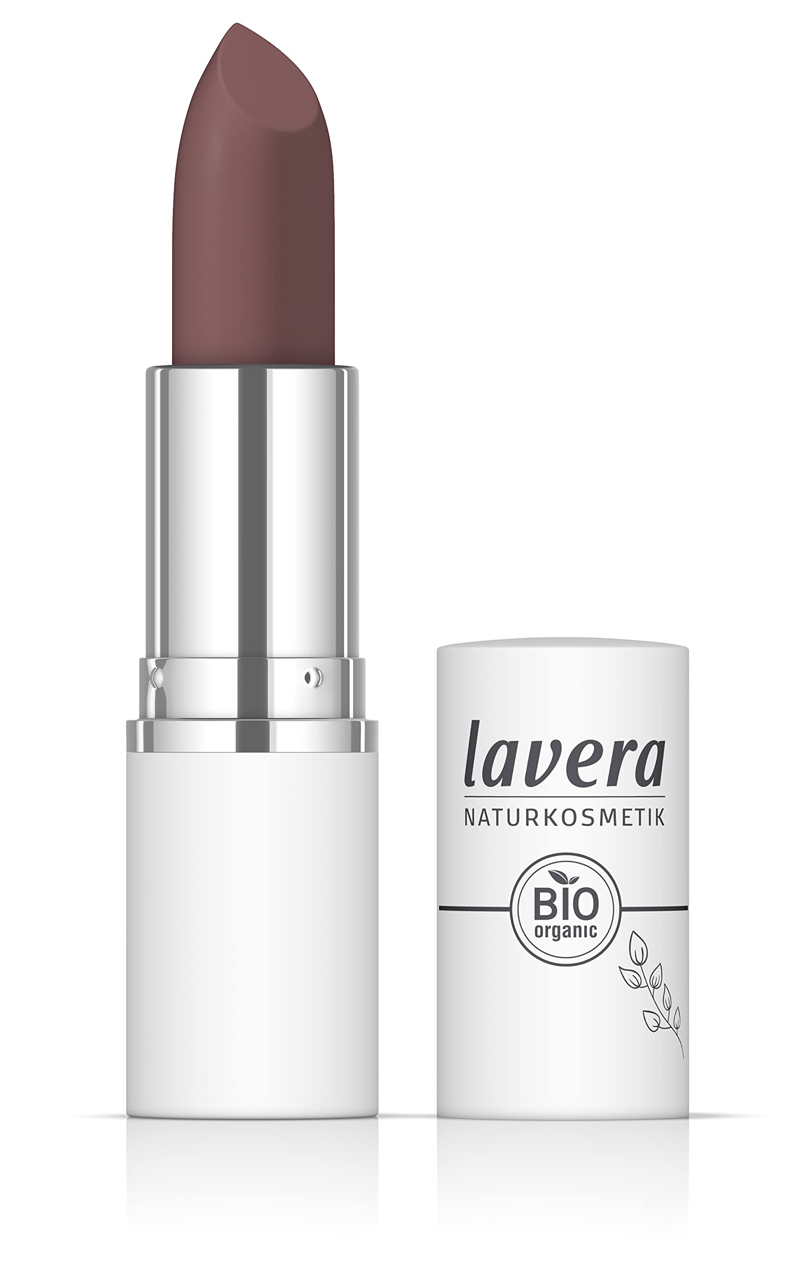 lavera Comfort Matt Lipstick - Ember 04 - Intense colour - Matt finish - Comfortable feel - Up to 6 hours hold - Vegan - Natural cosmetics (1x 18.2 g)