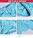 Eiggam Women’s Lace Panties, Sexy High Rise Boyshort Rose Embroidered Underwear Briefs for Women (X-Large, Multicolored,6 Pack)