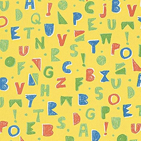 Amazon サンゲツ Faith フェイス 糊なし のり無し壁紙 クロス キッズ Kids アルファベット 英字 イエロー Th305 1m 注文数 巾92 5cm 防かび 汚れ防止 抗菌 表面強化 壁紙