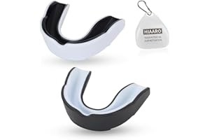 HIAARO 2 Pack Sports Mouthguard, Kids & Youth Mouth Guard with Case for Boxing, MMA, Hockey, Soccer, Basketball, Size S