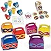 Multiple Superhero Party Favors - 24 Superhero Stampers, 24 Superhero Favor Boxes (12 Girls, 12 Boys), Superhero Stickers (100) and Superhero Birthday Sticker (149 Pieces)