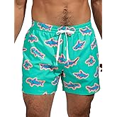 Chubbies Mens Swim Trunks – Mens Swim Shorts with 4-Way Stretch, 5.5” Beach Shorts with Elastic Waist, Drawstring,Mesh Lining
