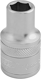 Draper 16598 1/2 in Square Drive 10mm 6 Point Socket
