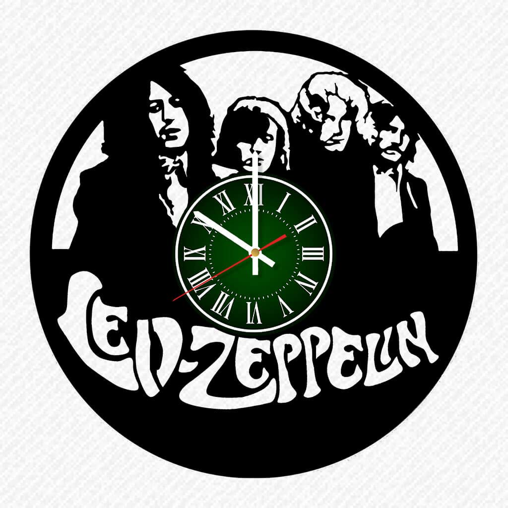 Home Decor Led Zeppelin Vinyl Record 12 Inch Wall Clock Room Wall