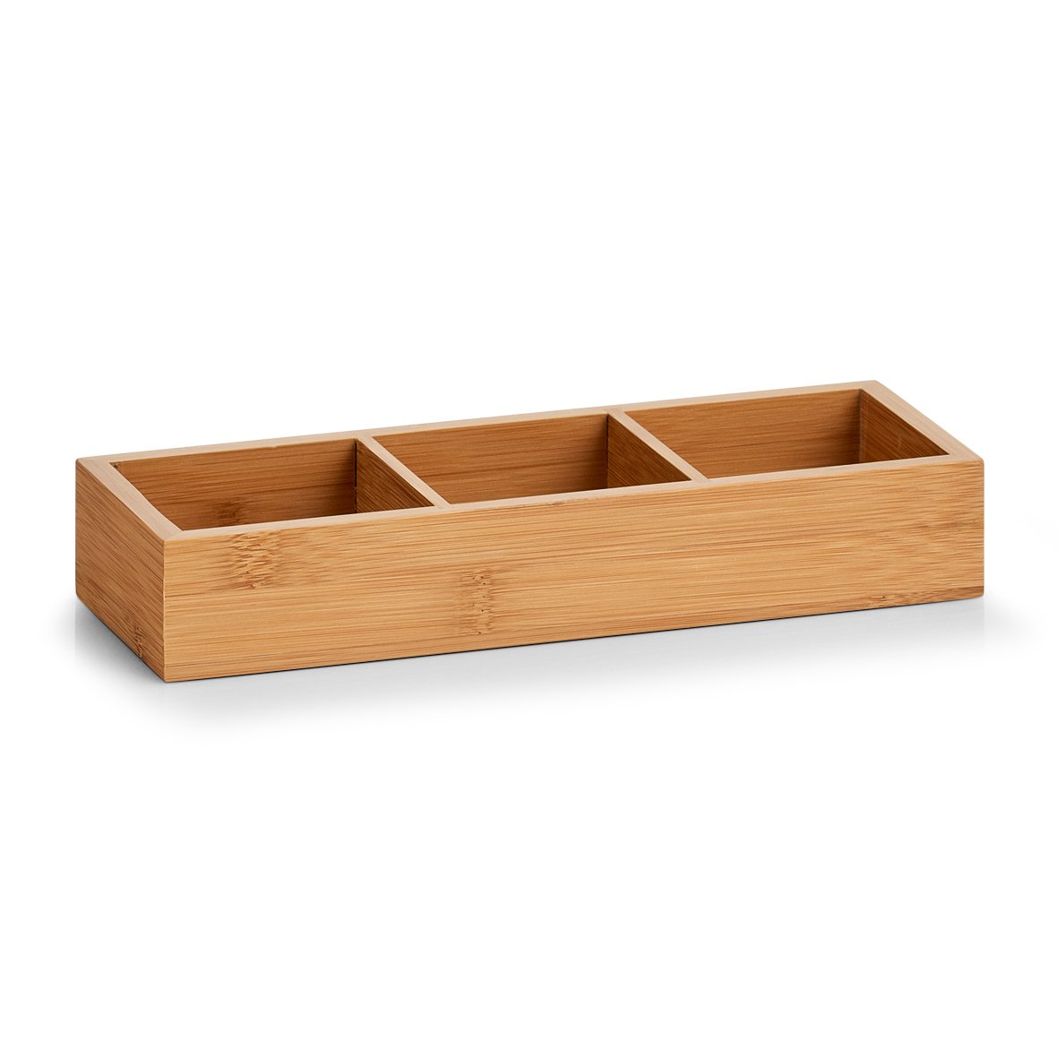 Zeller Bamboo Organiser Box, natural, 28 x 10,2 x 4,5 cm