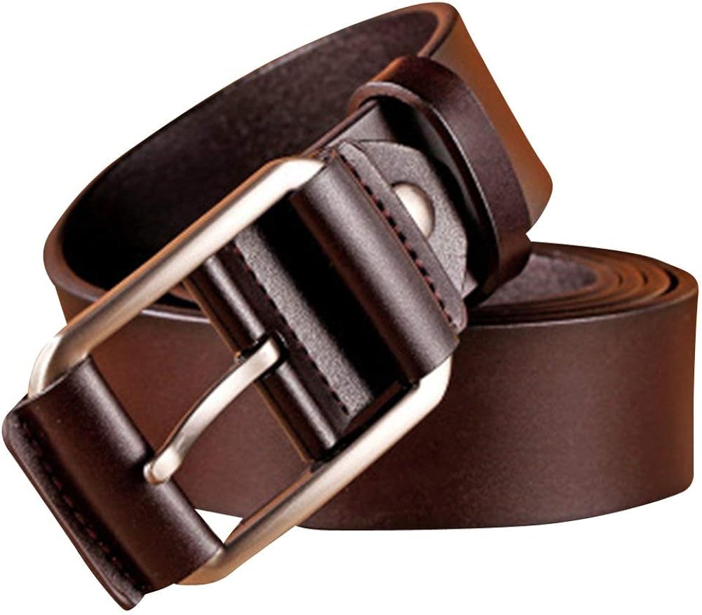 Men'S Comfortable Imitation Leather Belt Pants Belt Comfortable Sizes Belt With Buckle Leather