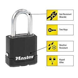 Master Lock M115XTLF/141DLF 2 Pack Keyed-Alike