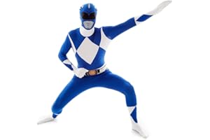 Morphsuits Blue Power Ranger Costume Adult Men, Power Ranger Costume Adult, Funny Costumes for Adults