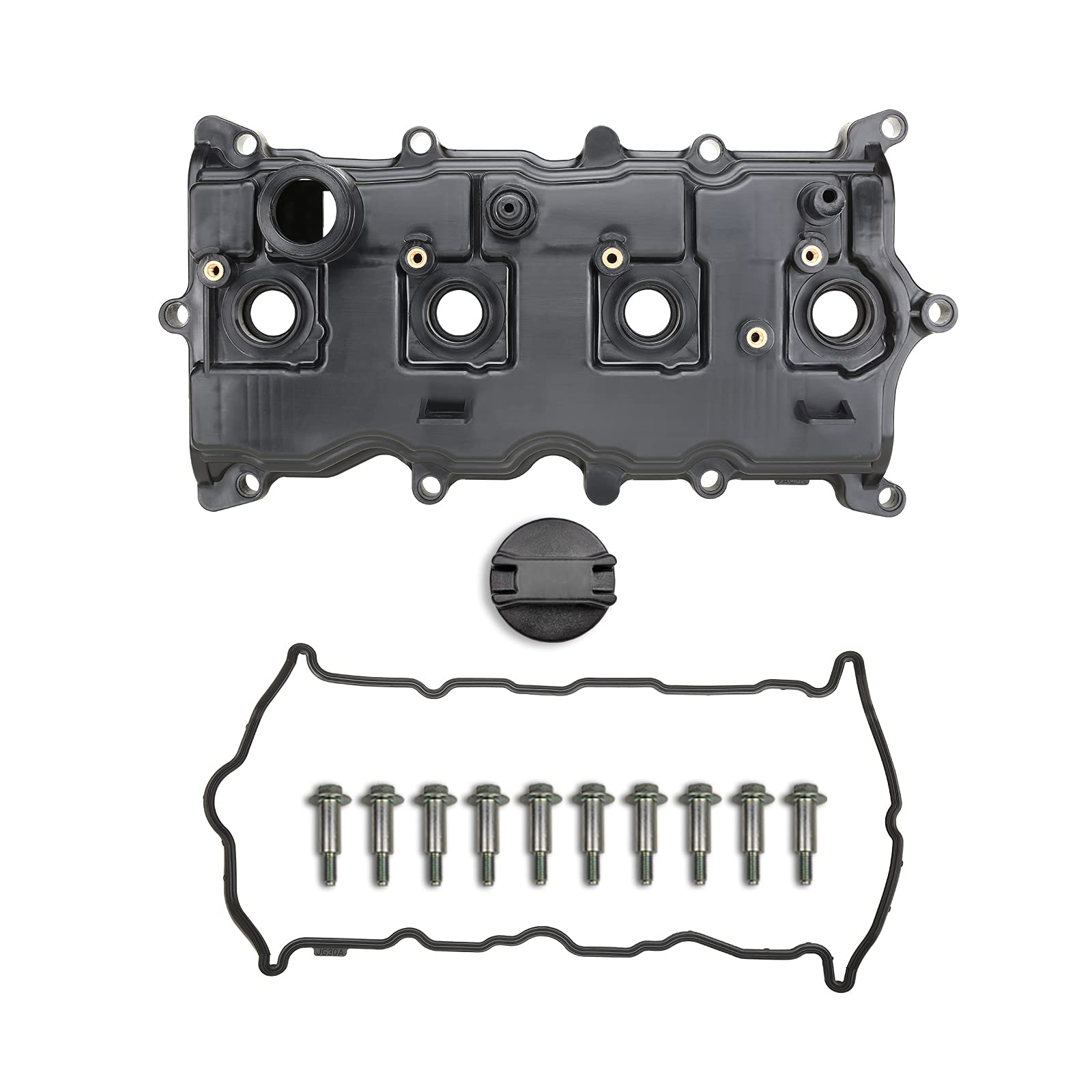 Photo 1 of **FOR PARTS/ MISSING ASSEMBLY PIECES** MITZONE Engine Valve Cover Compatible with 2012 2013 Nissan Rogue 2014 2015 Rogue Select 2.5L Replace # 13264-JG30C
